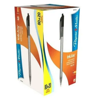 Image de PAPER MATE Kugelschreiber InkJoy 100 RT 80+20 Vorteils. Schw