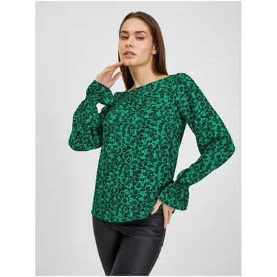 Produktbild von Orsay Schwarz-Grüne Damenbluse mit Blumenmuster 650233-867000__34