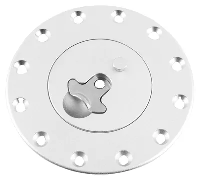 Imagen del producto de Tapa de rosca para depósito de combustible de coche, compatible con la mayoría de vehículos, con 12 tornillos, diseño integrado de 77 mm