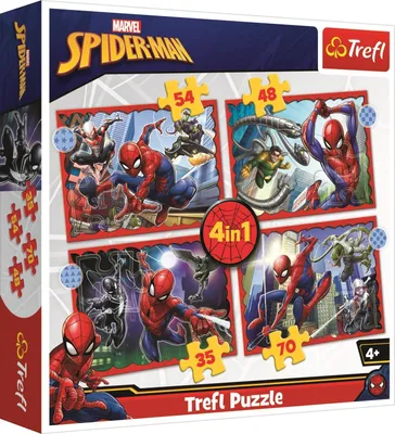 Zdjęcie produktu dla Puzzle Trefl 4W1 Spiderman - Eroul Spiderman