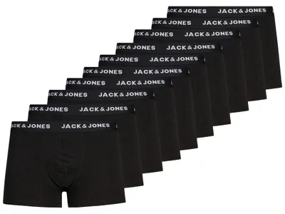 Obrázok produktu pre JACK & JONES 10-pack boxerky trunks set elastické nohavice základné džersejové spodné prádlo veľkosť: L