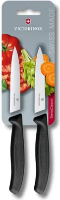 Produktbild von Victorinox Swiss Classic Gemüsemesser Set 2-teilig - Schwarz