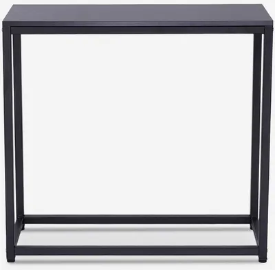 Image de Table console entrée moderne en métal 80x30x75cm Nigel - Noir