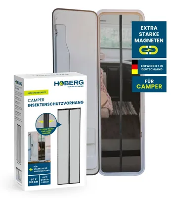 Zdjęcie produktu dla Moskitiera do drzwi Hoberg dla kamperów - 60 x 180 cm