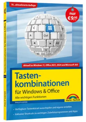 Produktbild von Tastenkombinationen für Windows 11, 10, 8.1, 7 & Microsoft 365, Office 2024 - 2010 - Alle wichtigen Funktionen