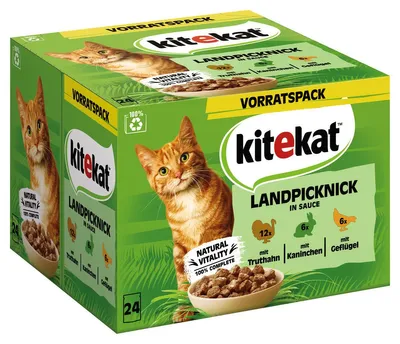 Produktbild von Kitekat Multipack Landpicknick in Sauce 24 x 85 g - 2 Stück