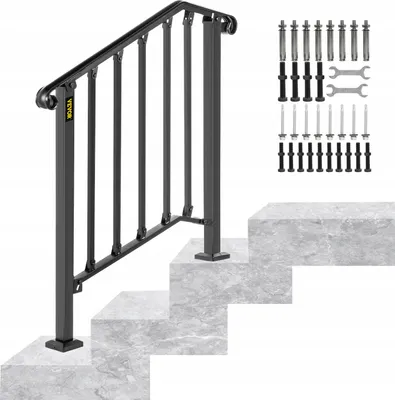 Immagine prodotto di Ringhiera Ringhiera per scale Corrimano Ringhiera d'ingresso 2-3 gradini Scala esterna