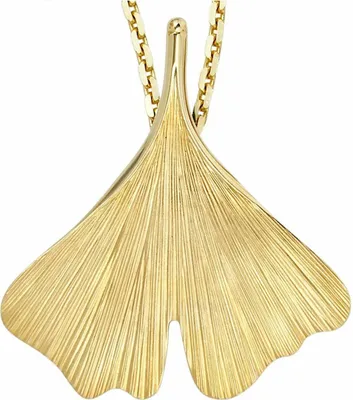 Produktbild von JOBO Anhänger Ginko 375 Gold Gelbgold