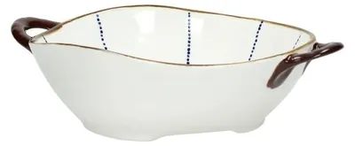 Productafbeelding van Pomax Anafi ovenschotel/pastaschotel, porselein, blauw, L 24,5 x B 18,5 x H 6 cm