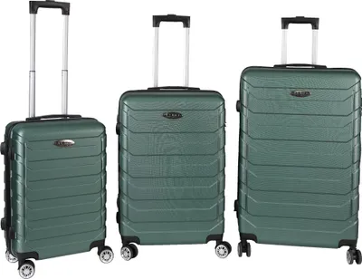 Produktbild von Trolley Koffer Reisekoffer 3er Kofferset Hartschalenkoffer Grün Größe S,M,L