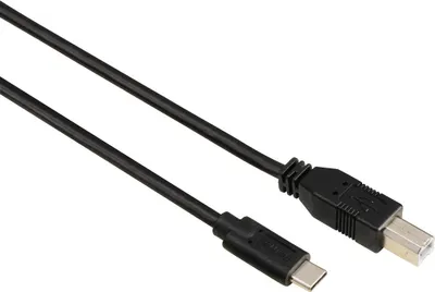 Immagine prodotto di Hama 00135743 Cavo USB 1,8 m 2.0 USB C USB B Nero