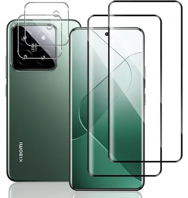 Produktbild von 2X 3D Schutzglas für Xiaomi 14 Pro Panzerfolie Display Kamera Full 9H Schutzset
