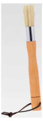 Produktbild von Reinigungsbürste für Espressomaschinen mit Holzgriff und hitzebeständigen Borsten