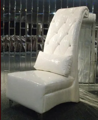 Produktbild von Luxus Sessel Chesterfield Kunstleder 1 Sitzer Weiß Sessel Lounge
