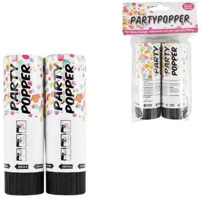Zdjęcie produktu dla Wyrzutnia konfetti Cannon Party 10,5 cm 2 sztuki