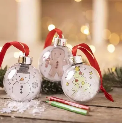 Image de Kit DIY dessin - Boules de Noël