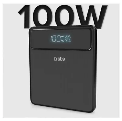 Zdjęcie produktu dla SBS TTBB20000PD100W, 20000 mAh, Adaptive Fast Charging, Czarny