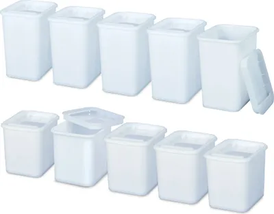 Produktbild von BRB Set mit 10 Vorratsdosen in Gastronomiequalität, 5X 2 Liter, 5X 3 Liter, mit Deckel