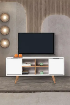 Produktbild von Skye Decor, Hochwertiger TV-Ständer (3-teilig) - Sapphire Oak, 130 cm, 100% Melamin