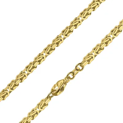 trendor 51570 Königskette Collier Gold auf 925 Silber 2,8 mm Breite 1