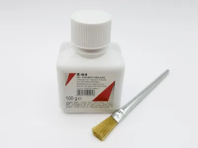 Produktbild von Lötwasser Z-04 für Dachdeckerlötzinn, Gewicht: 100 g inkl. gratis Pinsel