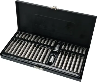 Produktbild von Yato YT-0400, 38 Stück(e), Hex (metrisch), Torx, T55, T20, T25, T30, T40, 12,4,5,6,7,8,10 mm, 30 mm, 75 mm