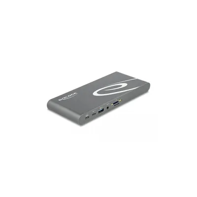 Produktbild von Delock USB Type-C DP 1.4 Dockingstation Triple 4K Display - HDMI / DisplayPort / USB / LAN / SD / PD 3.0