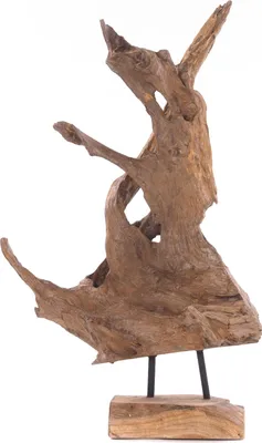 Obrázok produktu pre TREIBHOLZ SCULPTURE "ROOTS 40" | Teakholz rustic | Decofigure