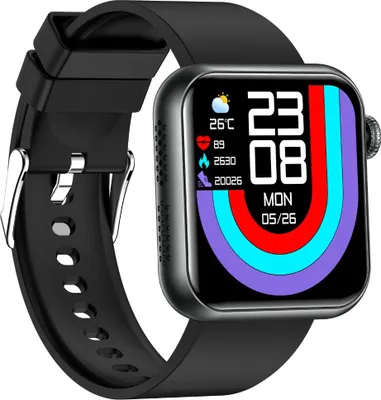 Produktbild von INF Bluetooth Smartwatch mit Gesundheitsüberwachung – Herzfrequenz, Schlaf Schwarz