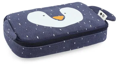 Produktbild von Trixie Federmäppchen blau rechteckig - Mr. Penguin Etui für die Schule