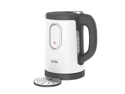 Image de Laica KJ2000W DUAL FLO bouilloire et distributeur d'eau blanc gris