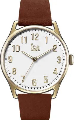 Produktbild von Ice-Watch 013050 Ice time Caramel White Large Uhr Lederarmband Braun
