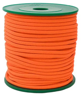 25m extra starke Gummikordel 3mm, Gummiband, Bekleidungsgumm neonorange