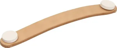 Produktbild von UL24 Griff, natur, weiß glänzend, 128mm