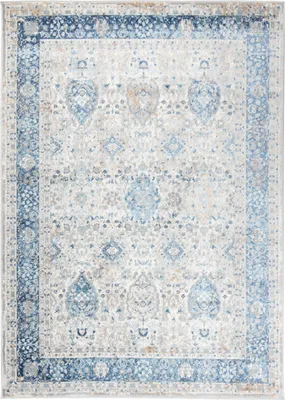 Obrázek produktu pro Tapiso koberec VALLEY Moderní krátký vlas šedomodrý krémový obývací pokoj 200 x 300 cm