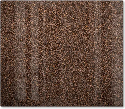 Produktbild von DEQORI Herdabdeckplatte Glas 1-tlg 'Kaffeebohnenmeer' Abdeckplatte Küche Glaskeramikkochfeld Herd