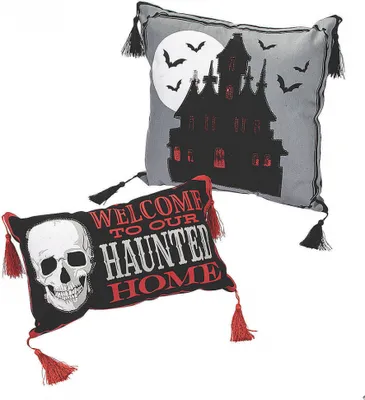 Produktbild von Halloween Zierkissen mit Totenkopf