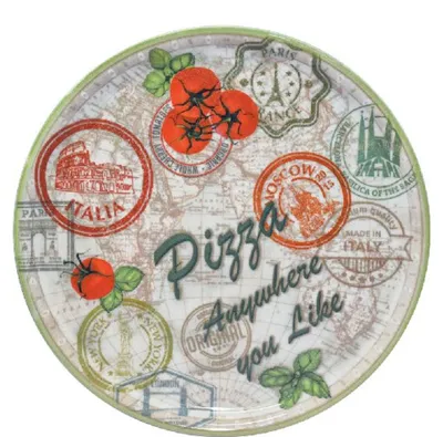 Produktbild von Napoli Charme Green Pizzateller 31cm - 6 Stück