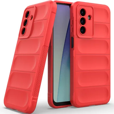 Produktbild von Handyhülle für Samsung Galaxy A17 5G/4G Weich TPU Silikon Stossfest Anti-rutsch Hülle Rot