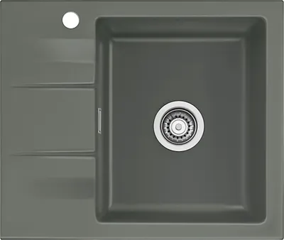 Produktbild von Systemceram KeraDomo Spüle GENEA 60 in LAVA mit Handbetätigung / Einbauspüle