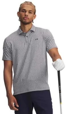 Produktbild von Under Armour Golf T2g Printed Kurzarm-poloshirt Grau XL Mann Grau XL
