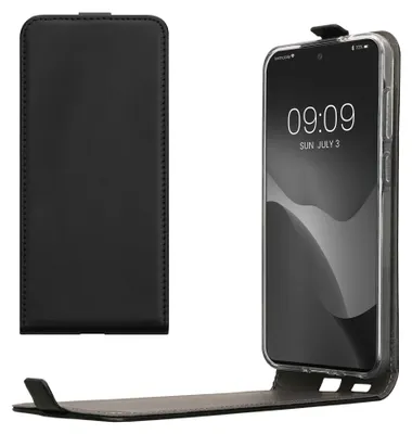 Produktbild von kwmobile Schutzhülle kompatibel mit Samsung Galaxy A56 5G - Hülle Handy - Flip Case Handyhülle Schwarz