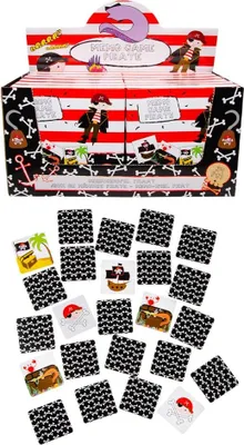 Produktbild von Memo Spiel mit 12 verschiedenen Paaren im Piraten-Design, Reisespiel in praktischer Box