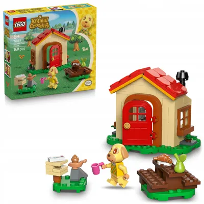 Productafbeelding van LEGO Animal Crossing - Het gezellige huis van Bienchen - Speelgoed met minifiguur, piano, picknicktafel en voedselaccessoires - Speelset Gamer cadeau voor meisjes, jongens en fans vanaf 6 jaar - 77058