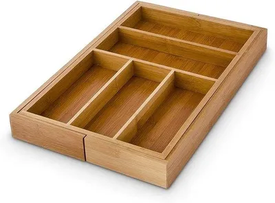 Productafbeelding van Bestekbakken met 5 tot 7 compartimenten - Natuurlijk design voor keukula's