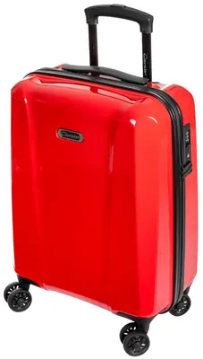 Produktbild von Rote Koffer 55 cm, Handgepäck Hartschalenkoffer Trolley Cavalet - Bowatex
