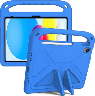 Produktbild von iPad (2025) / iPad 10.9 (2022) Hülle - Stoßfeste Kinderhülle - Blau