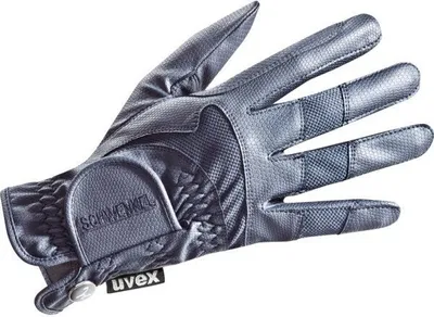 Produktbild von Uvex Reithandschuh i-performance 2 blue sehr griffig Schmuckknopf Isabell Werth touchscreenfähig blau, Handschuhgröße:9
