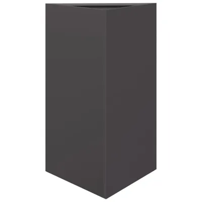 Produktbild von vidaXL Pflanzkübel Schwarz Dreieckig 50x43x75 cm Stahl