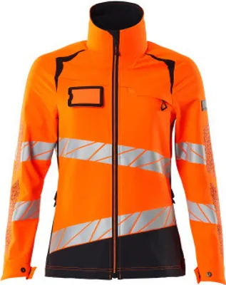 Produktbild von MASCOT® Jacke, Damen, ULTIMATE STRETCH Arbeitsjacke Größe 4XL, hi-vis orange/schwarzblau | Packung (1 Stück)